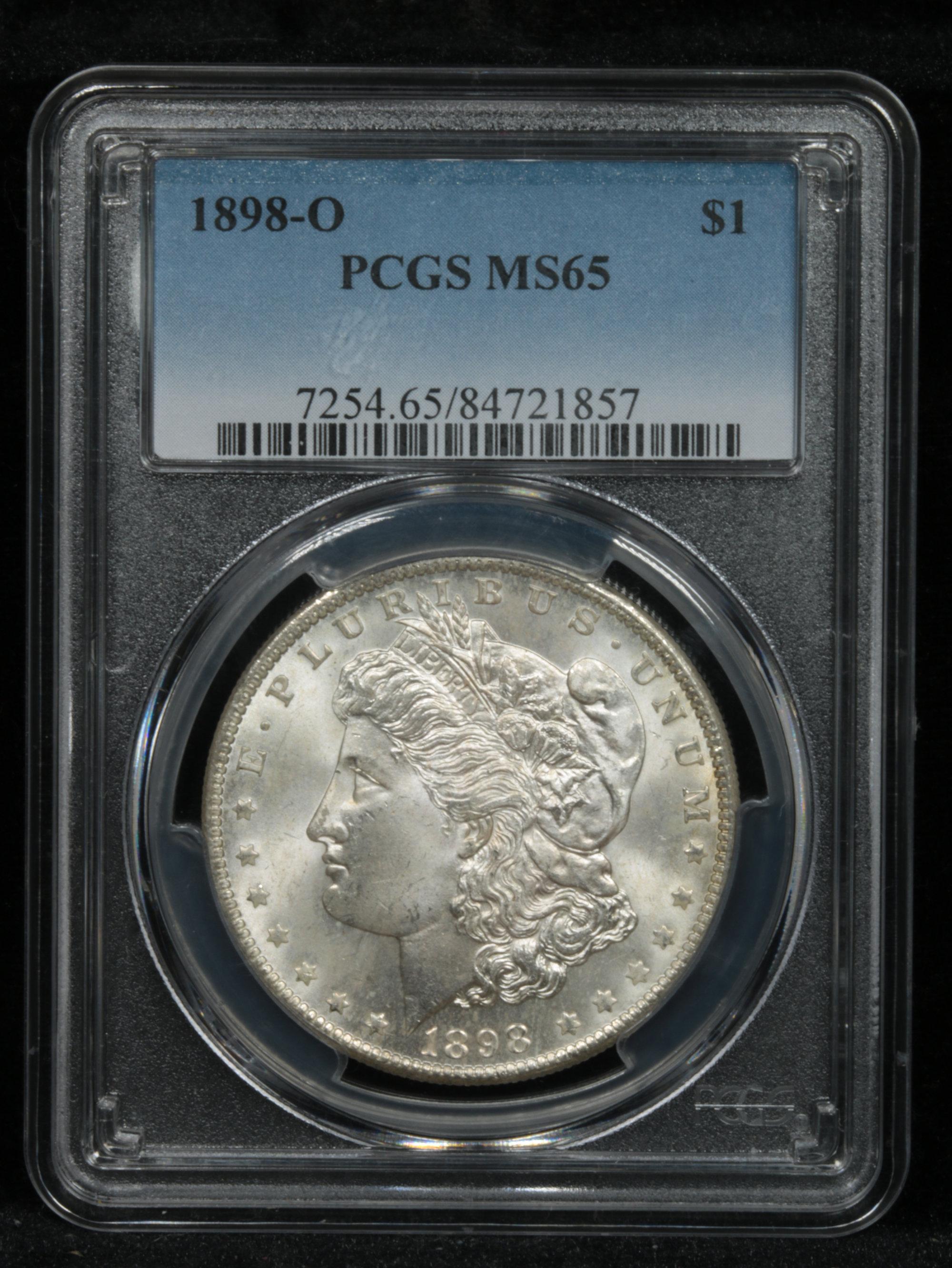 PCGS 1898-o Morgan Dollar $1 Graded ms65 by PCGS (fc)