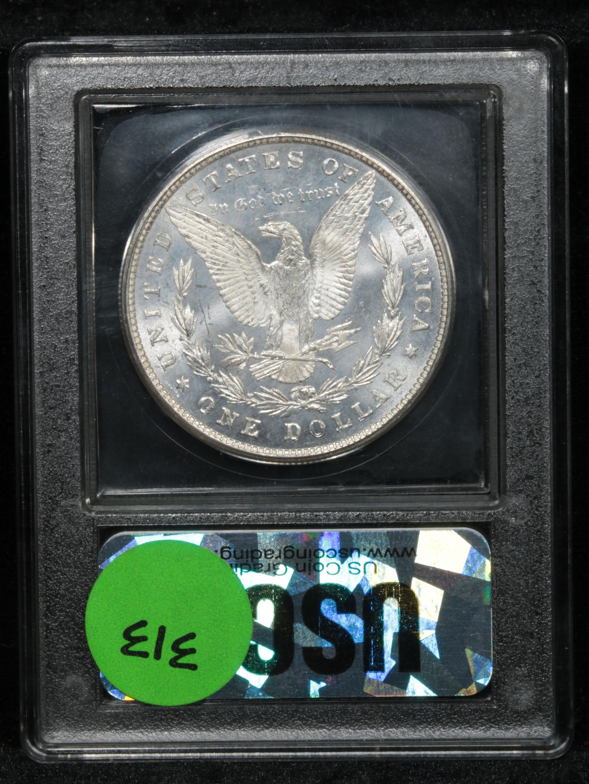 ***Auction Highlight*** 1878-p 8tf Top 100 Vam 23 Morgan $1 Graded Choice Unc DMPL USCG (fc)