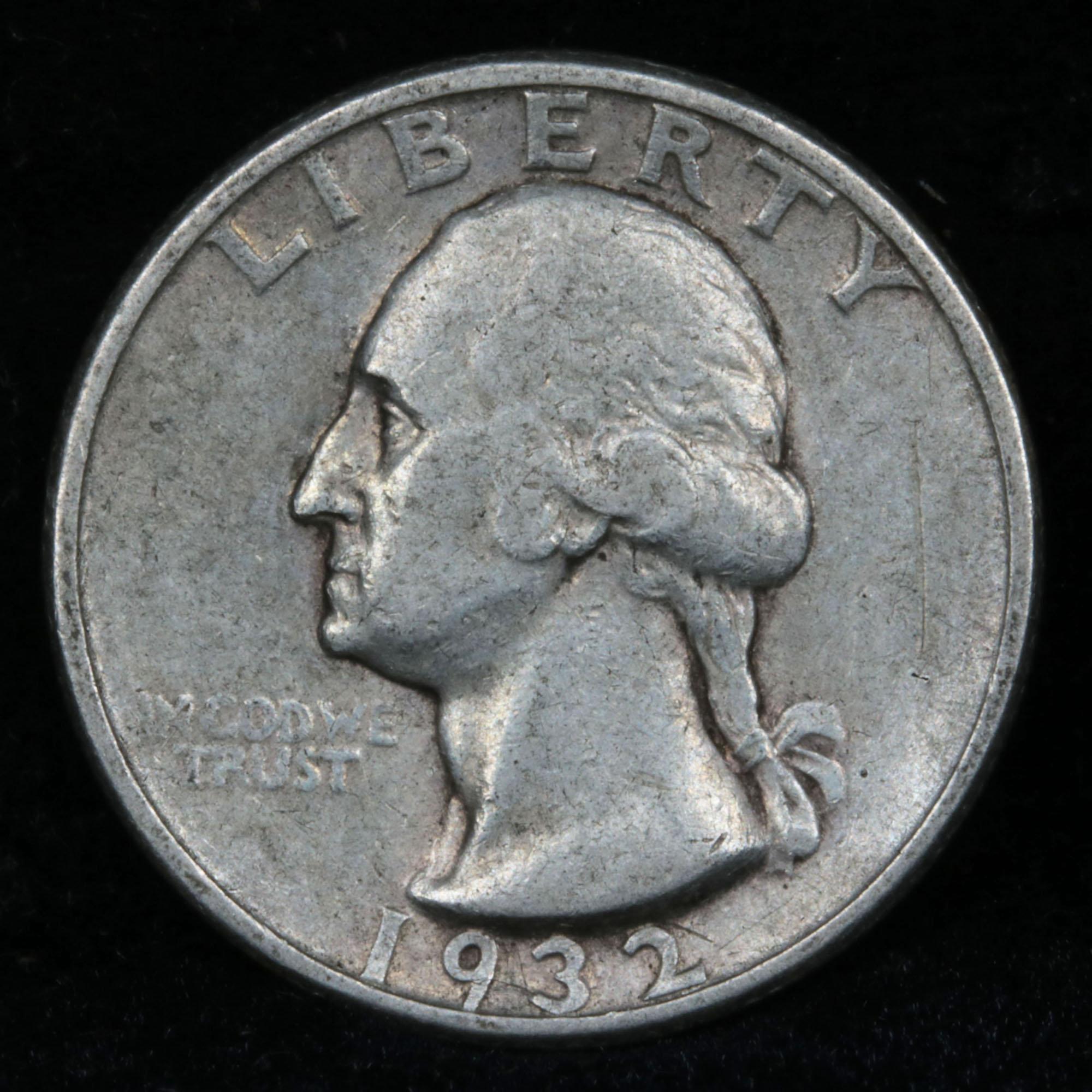 1932-p Washington Quarter 25c Grades xf