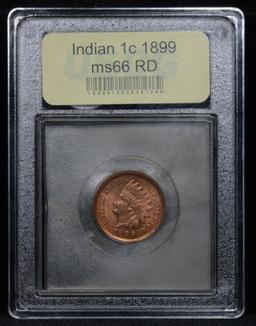 ***Auction Highlight*** 1899 Indian Cent 1c Graded GEM+ Unc RD By USCG (fc)