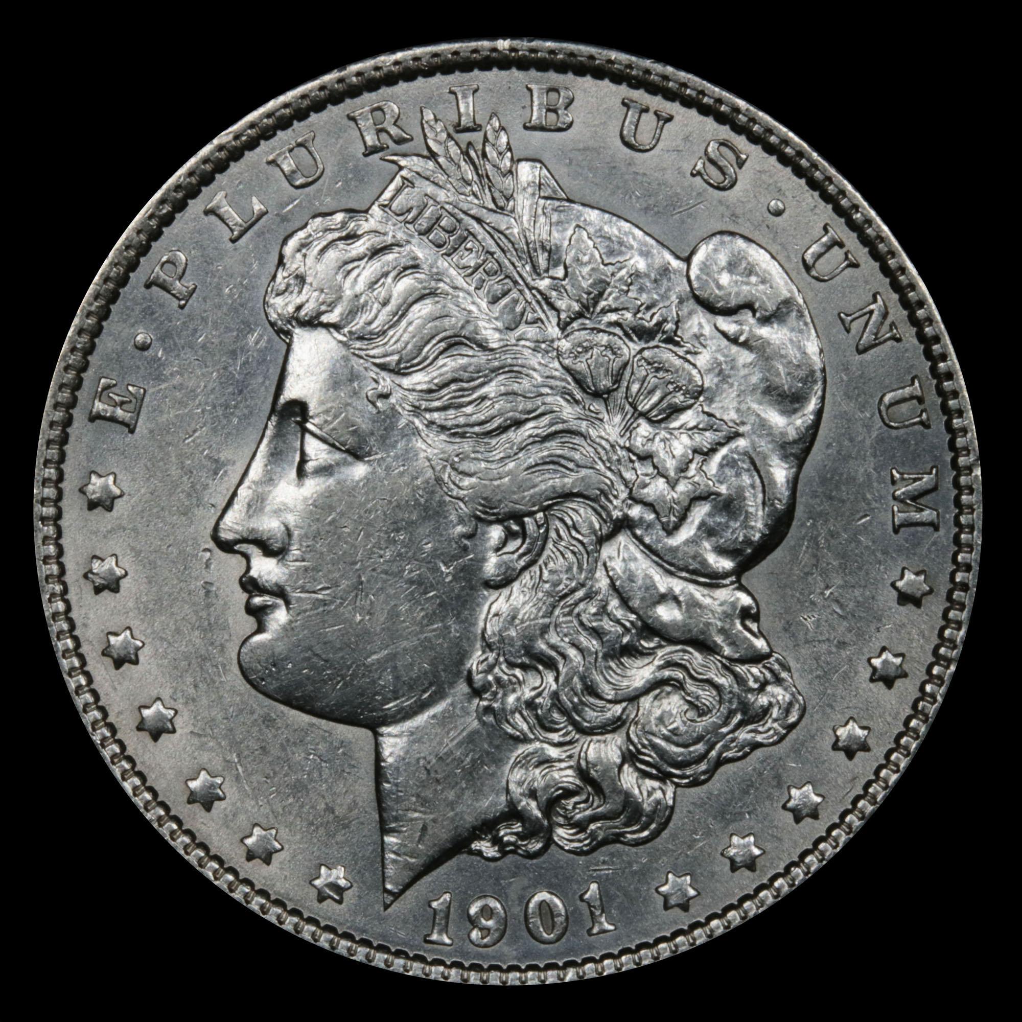 ***Auction Highlight*** 1901-p Morgan Dollar $1 Graded Select+ Unc By USCG (fc)