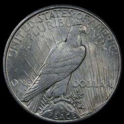 ***Auction Highlight*** 1925-s Peace Dollar $1 Graded Choice+ Unc By USCG (fc)