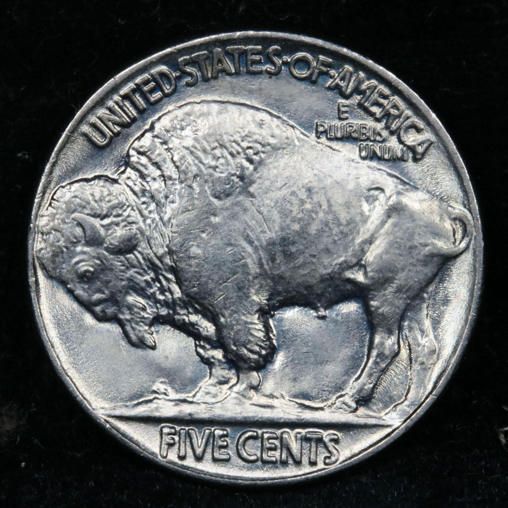 1937-p Buffalo Nickel 5c Grades GEM+ Unc