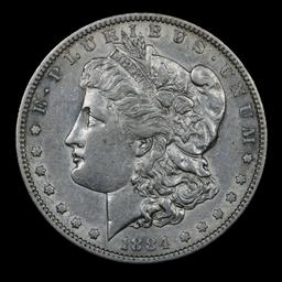 ***Auction Highlight*** 1884-s Morgan Dollar $1 Graded Choice AU/BU Slider By USCG (fc)