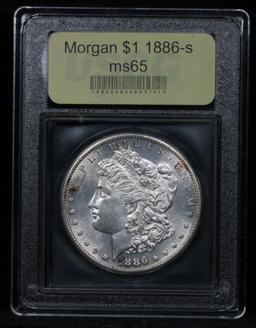 ***Auction Highlight*** 1886-s Morgan Dollar $1 Graded GEM Unc By USCG (fc)