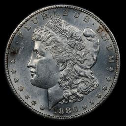 ***Auction Highlight*** 1886-s Morgan Dollar $1 Graded GEM Unc By USCG (fc)