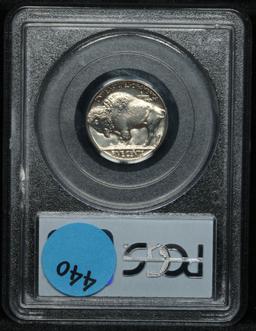 PCGS 1937-p Buffalo Nickel 5c Graded ms65 By PCGS