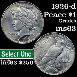 1926-d Peace Dollar $1 Grades Select Unc