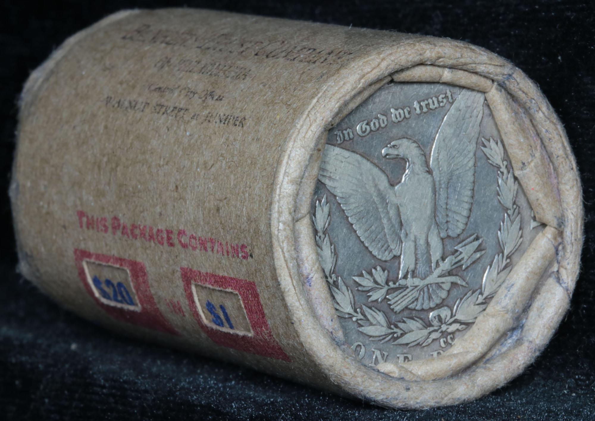 ***Auction Highlight*** All Carson City Morgan dollar roll ends 1889 & 'cc' (fc)