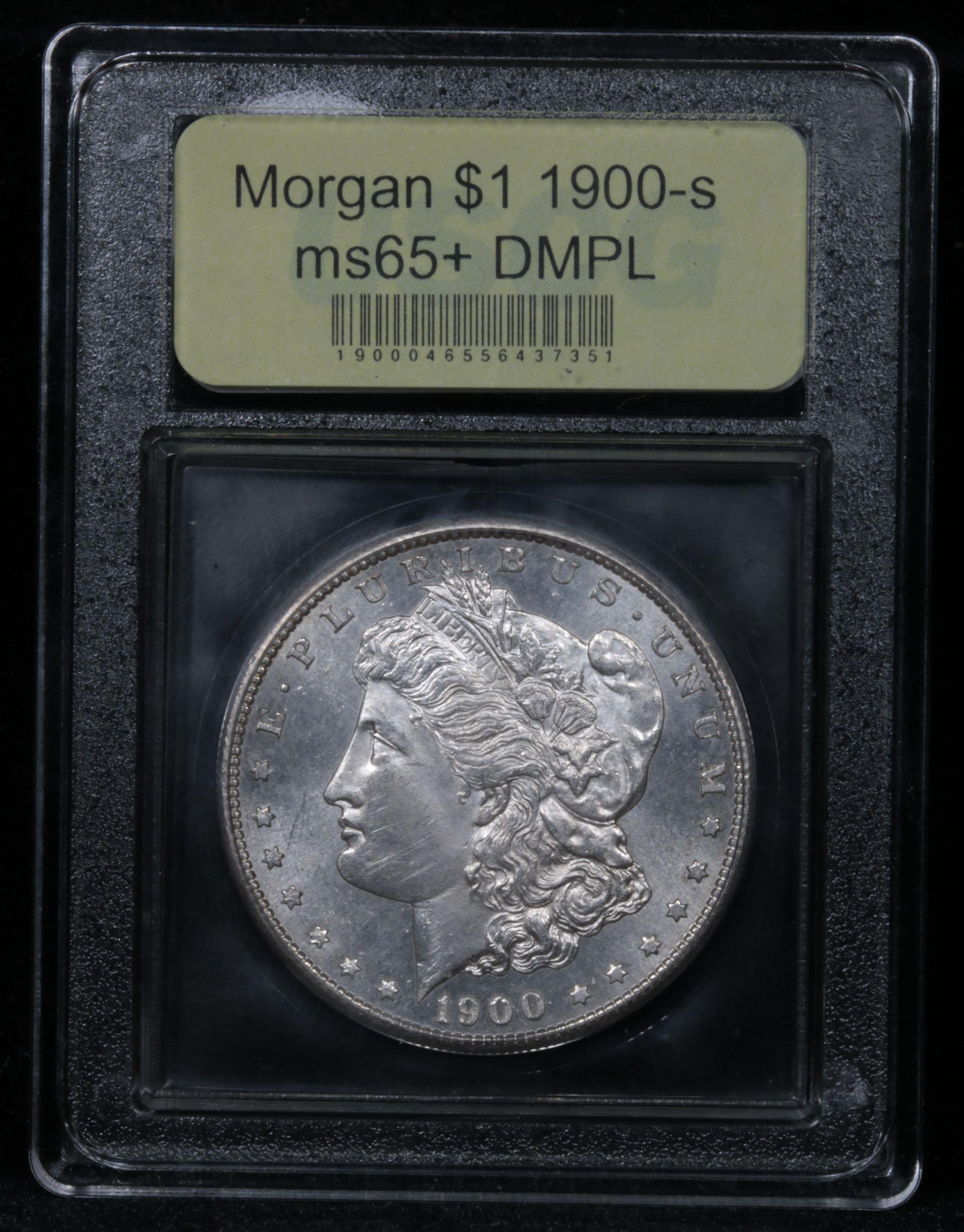 ***Auction Highlight*** 1900-s Morgan Dollar $1 Graded GEM+ DMPL By USCG (fc)