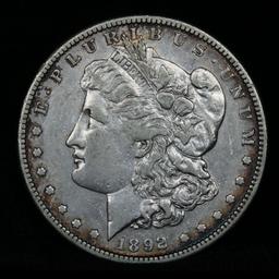 ***Auction Highlight*** 1892-s Morgan Dollar $1 Graded AU, Almost Unc By USCG (fc)