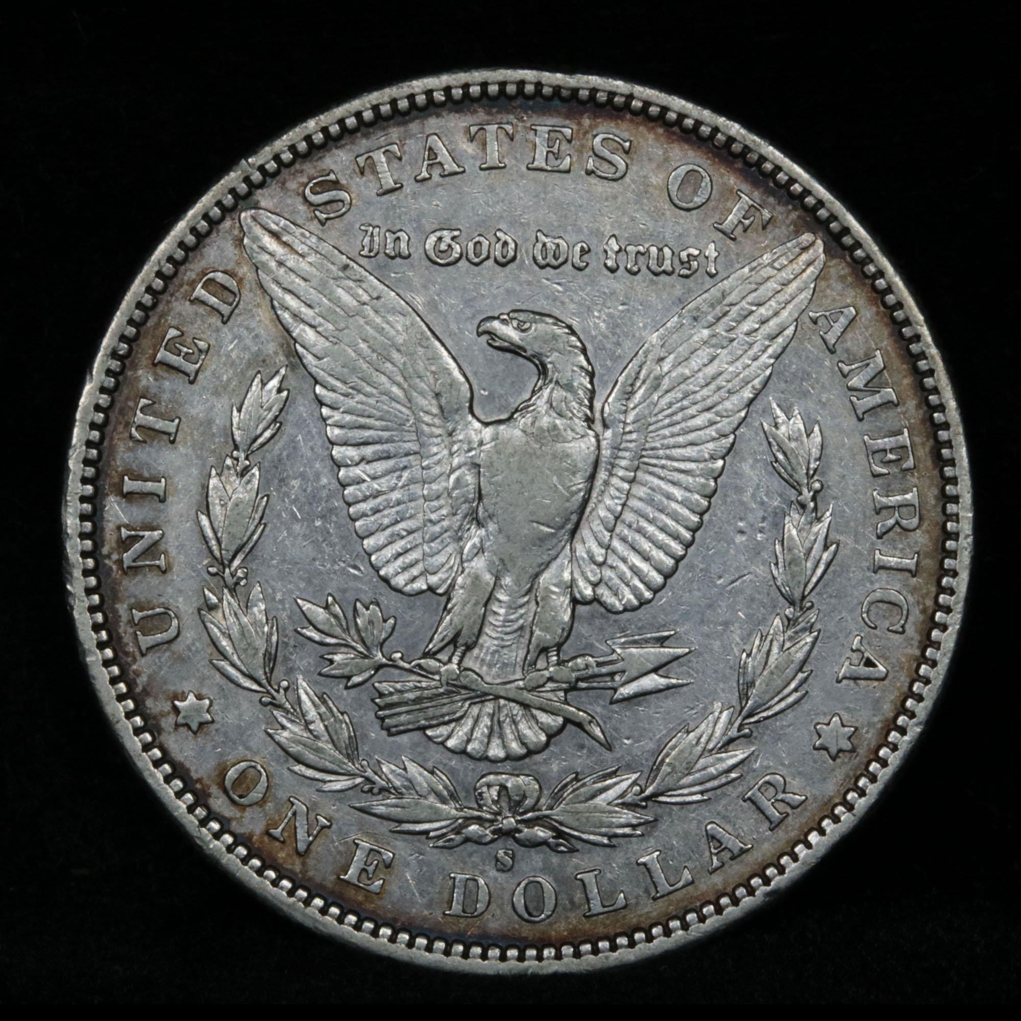 ***Auction Highlight*** 1892-s Morgan Dollar $1 Graded AU, Almost Unc By USCG (fc)