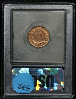 ***Auction Highlight*** 1867 Indian Cent 1c Graded GEM Unc RD By USCG (fc)