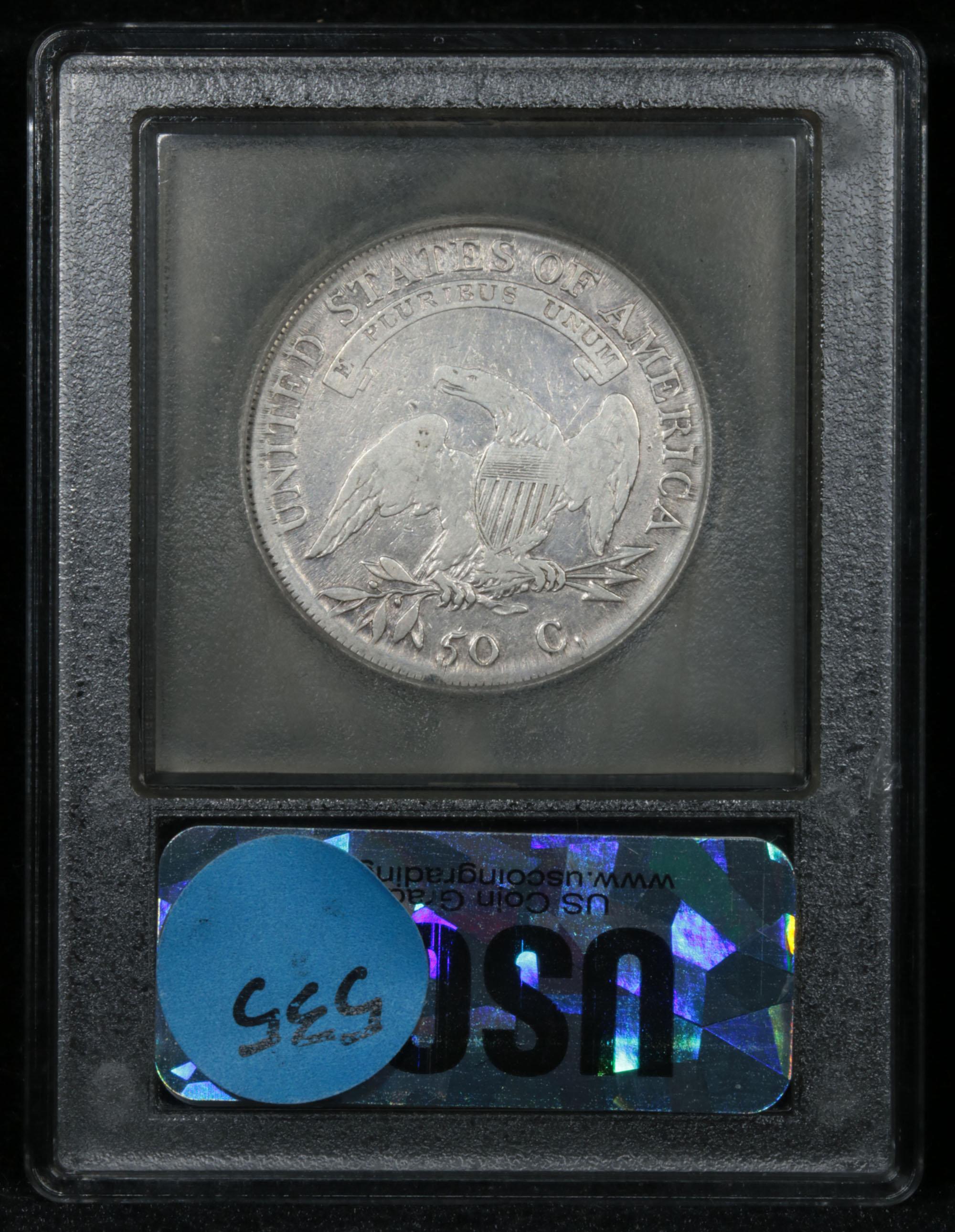 ***Auction Highlight*** 1807 Large Stars Capped Bust Half Dollar 50c Graded vf, very fine USCG (fc)