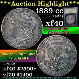 ***Auction Highlight*** 1889-cc Morgan Dollar $1 Graded xf By USCG (fc)