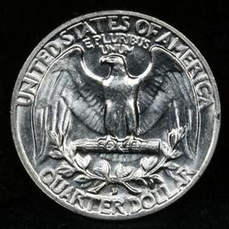 1955-d Washington Quarter 25c Grades GEM Unc