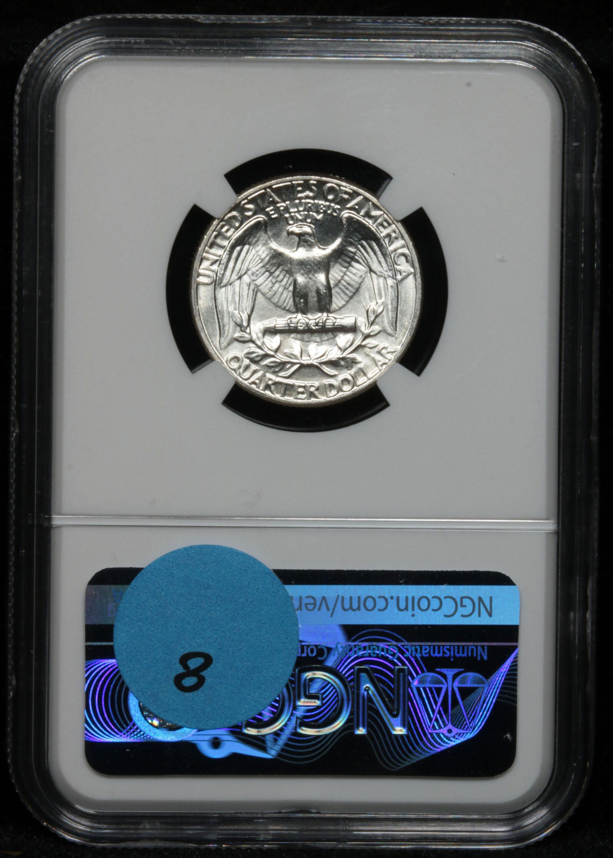 NGC 1957-p Washington Quarter 25c Graded ms66 By NGC