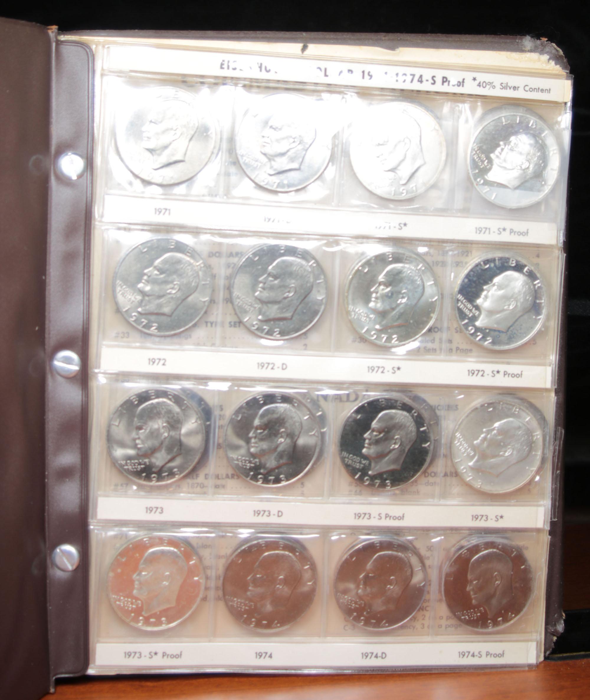 ***Auction Highlight*** Complete Eisenhower "Ike" Dollar Set (1971-1978) (fc)