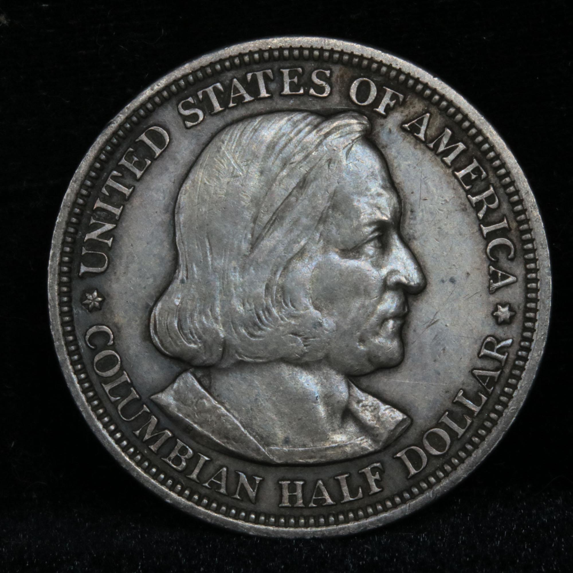 1892 Columbian Old Commem Half Dollar 50c Grades xf