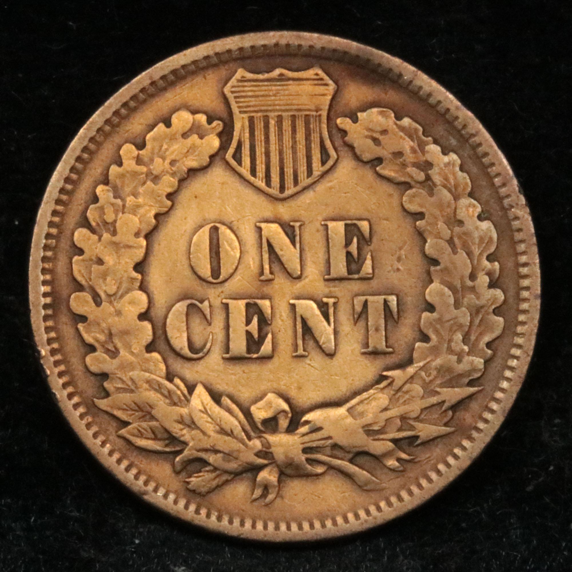 1900 Indian Cent 1c Grades vf++