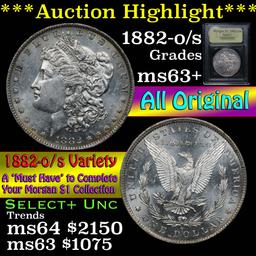 ***Auction Highlight*** 1882-o/s Morgan Dollar $1 Graded Select+ Unc by USCG (fc)