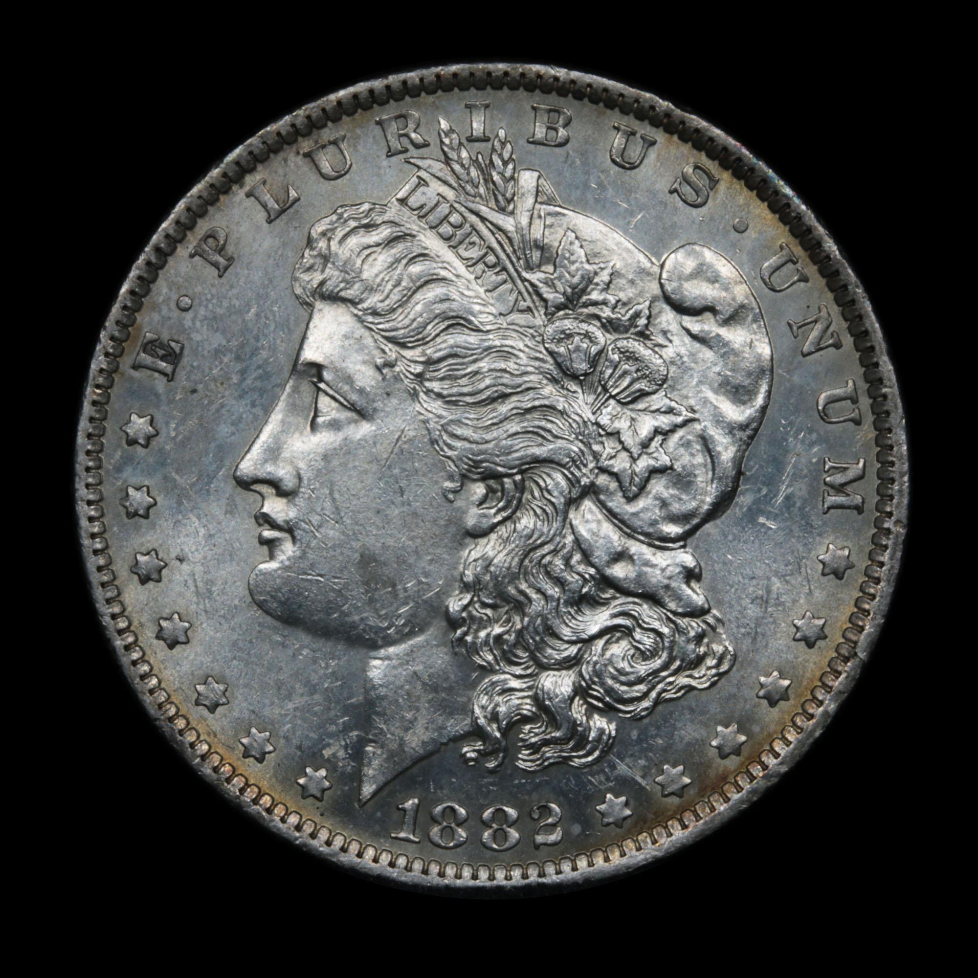 ***Auction Highlight*** 1882-o/s Morgan Dollar $1 Graded Select+ Unc by USCG (fc)