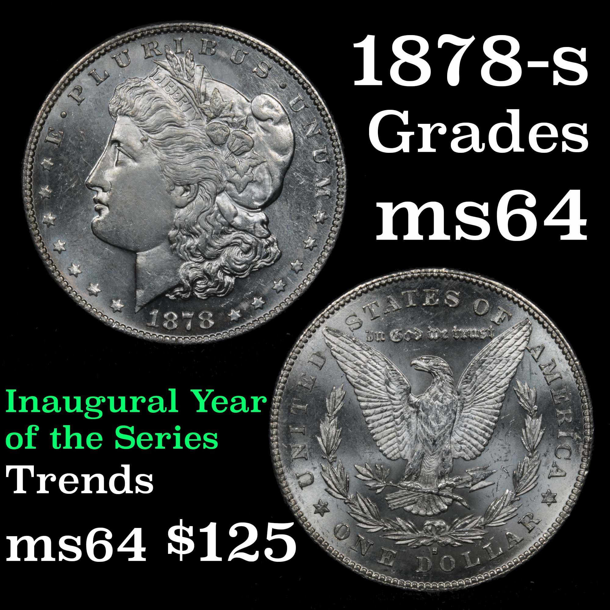 1878-s Morgan Dollar $1 Grades Choice Unc