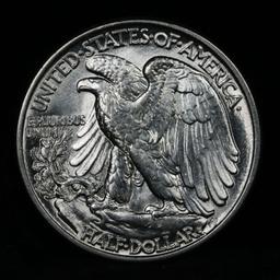 1945-p Walking Liberty Half Dollar 50c Grades Choice Unc