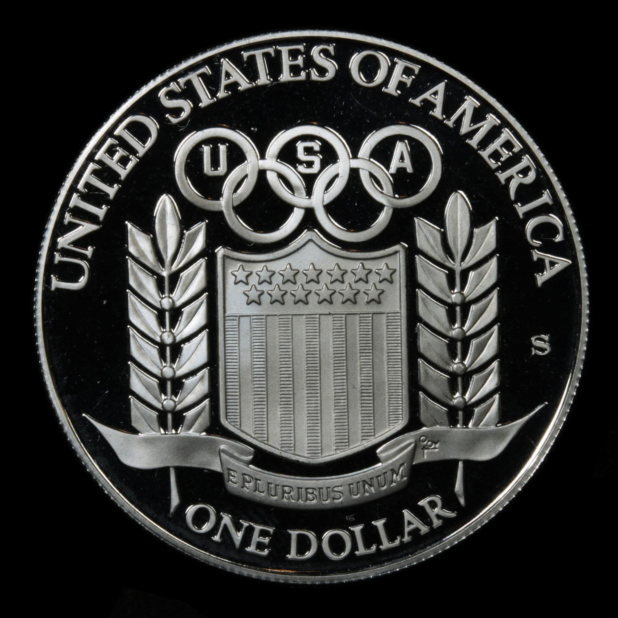 1992-s Olympics Modern Commem Dollar $1 Grades GEM+ Proof Deep Cameo