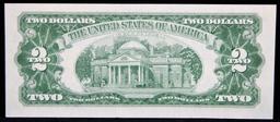 1963 $2 red seal United States note 'Star Note' Grades Gem+ Crisp Unc