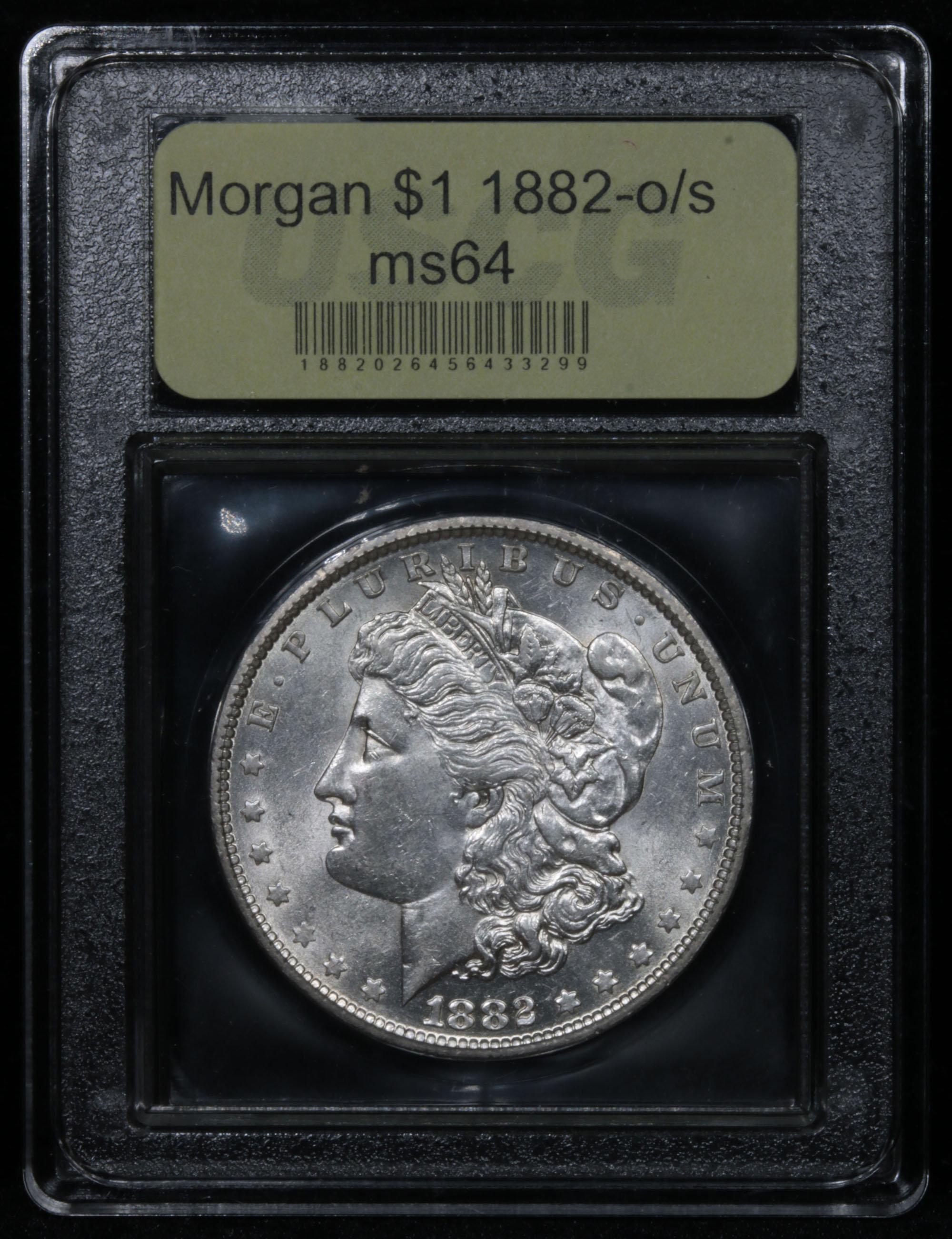 ***Auction Highlight*** 1882-o/s Morgan Dollar $1 Graded Choice Unc By USCG (fc)