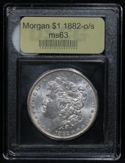 ***Auction Highlight*** 1882-o/s Morgan Dollar $1 Graded Select Unc By USCG (fc)