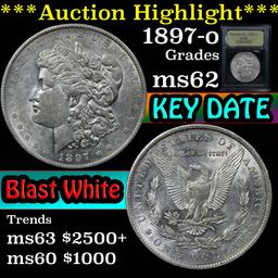 ***Auction Highlight*** 1897-o Morgan Dollar $1 Graded Select Unc By USCG (fc)