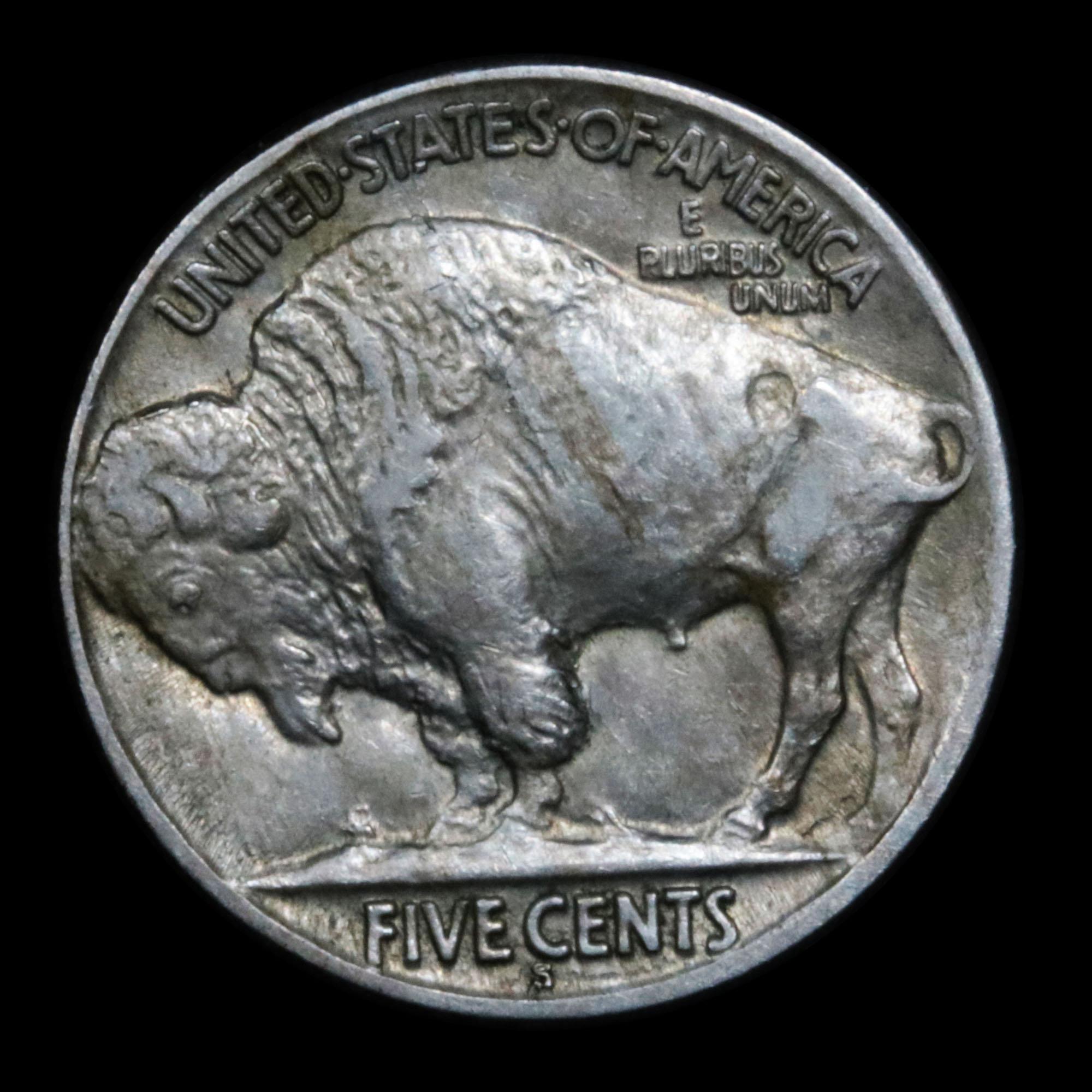 ***Auction Highlight*** 1921-s Buffalo Nickel 5c Graded Choice AU/BU Slider By USCG (fc)