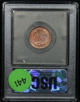 ***Auction Highlight*** 1886 Ty2 Indian Cent 1c Graded Choice Unc RD By USCG (fc)