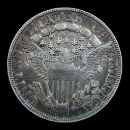 ***Auction Highlight*** 1803 Draped Bust Half Dollar 50c Graded AU, Almost Unc By USCG (fc)