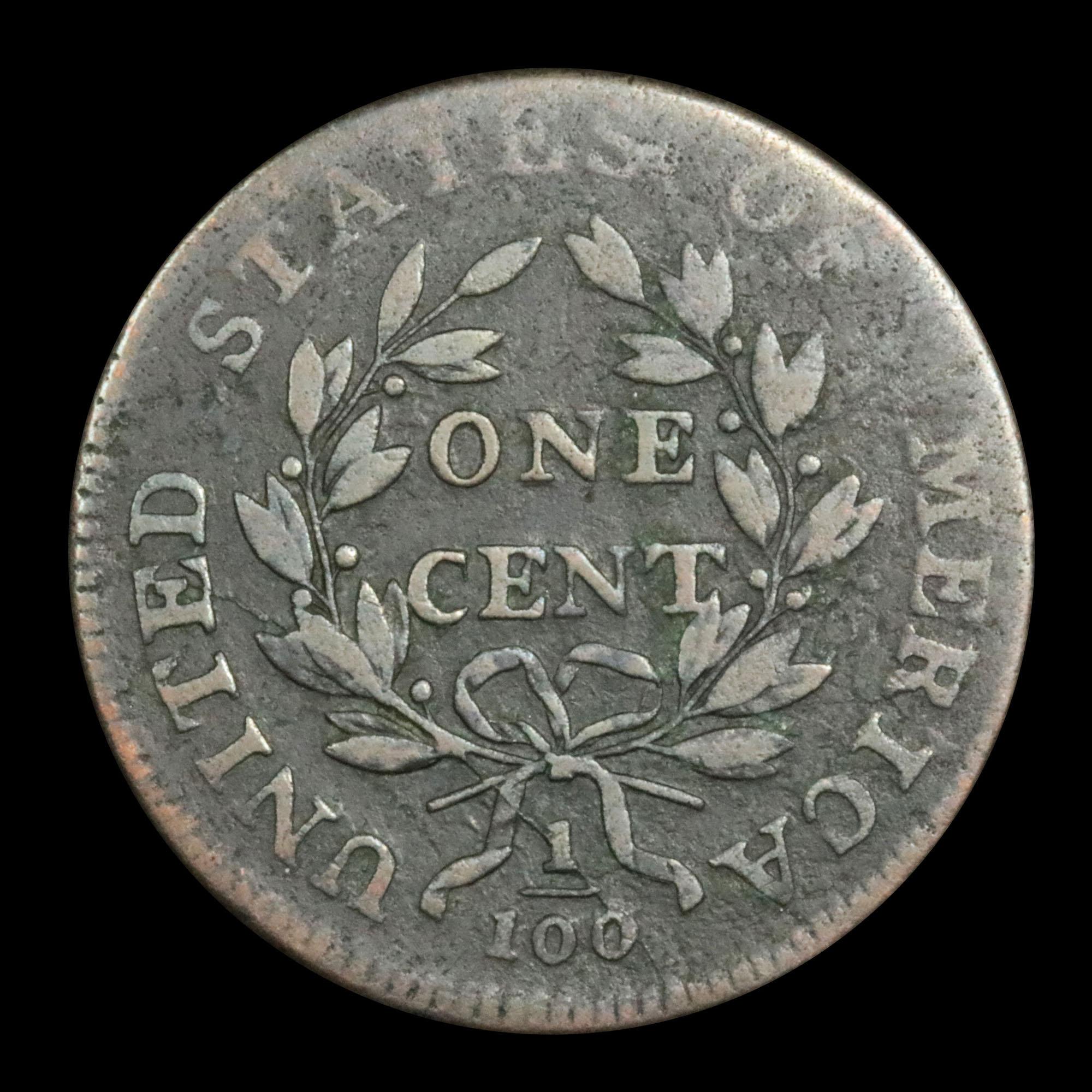 ***Auction Highlight*** 1798 Draped Bust Large Cent 1c Graded xf By USCG (fc)