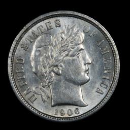 ***Auction Highlight*** 1906-s Barber Dime 10c Graded Choice Unc By USCG (fc)