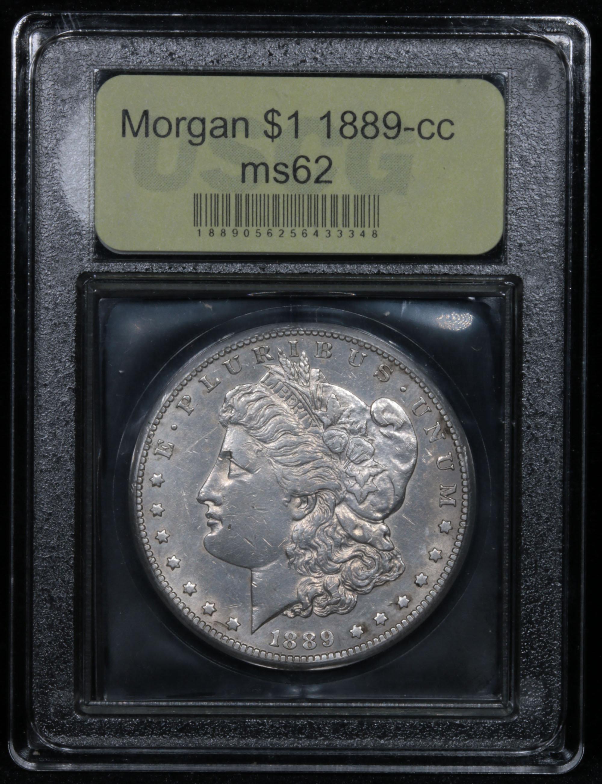 ***Auction Highlight*** 1889-cc Morgan Dollar $1 Graded Select Unc By USCG (fc)