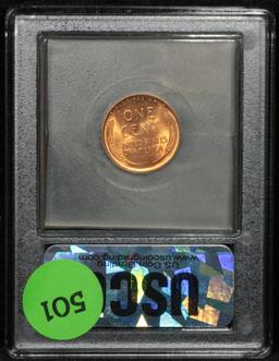 ***Auction Highlight*** 1909-s Lincoln Cent 1c Graded GEM++ Unc RD By USCG (fc)