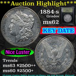 ***Auction Highlight*** 1884-s Morgan Dollar $1 Graded Select Unc By USCG (fc)