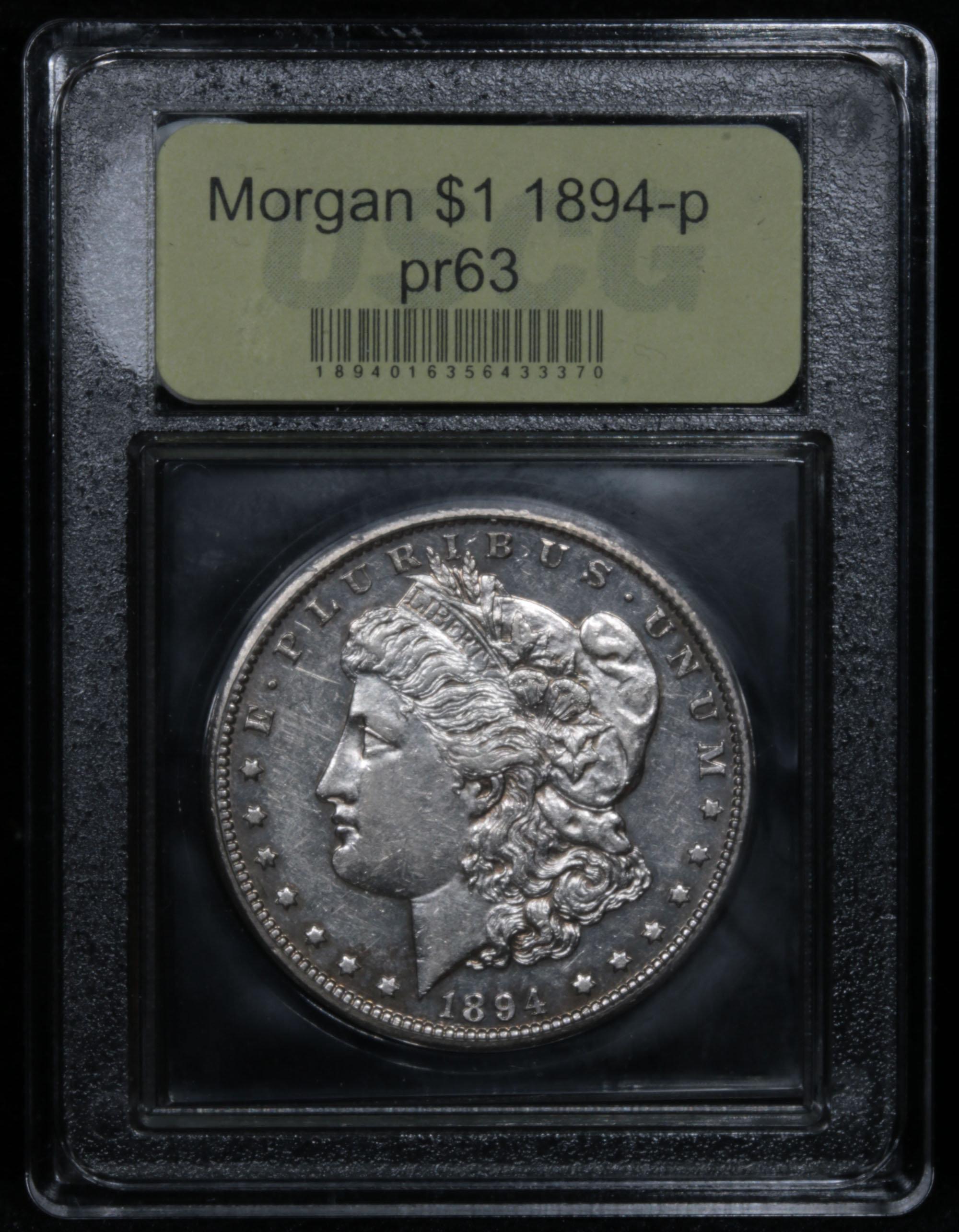 ***Auction Highlight*** 1894-p Morgan Dollar $1 Graded Select Proof By USCG (fc)