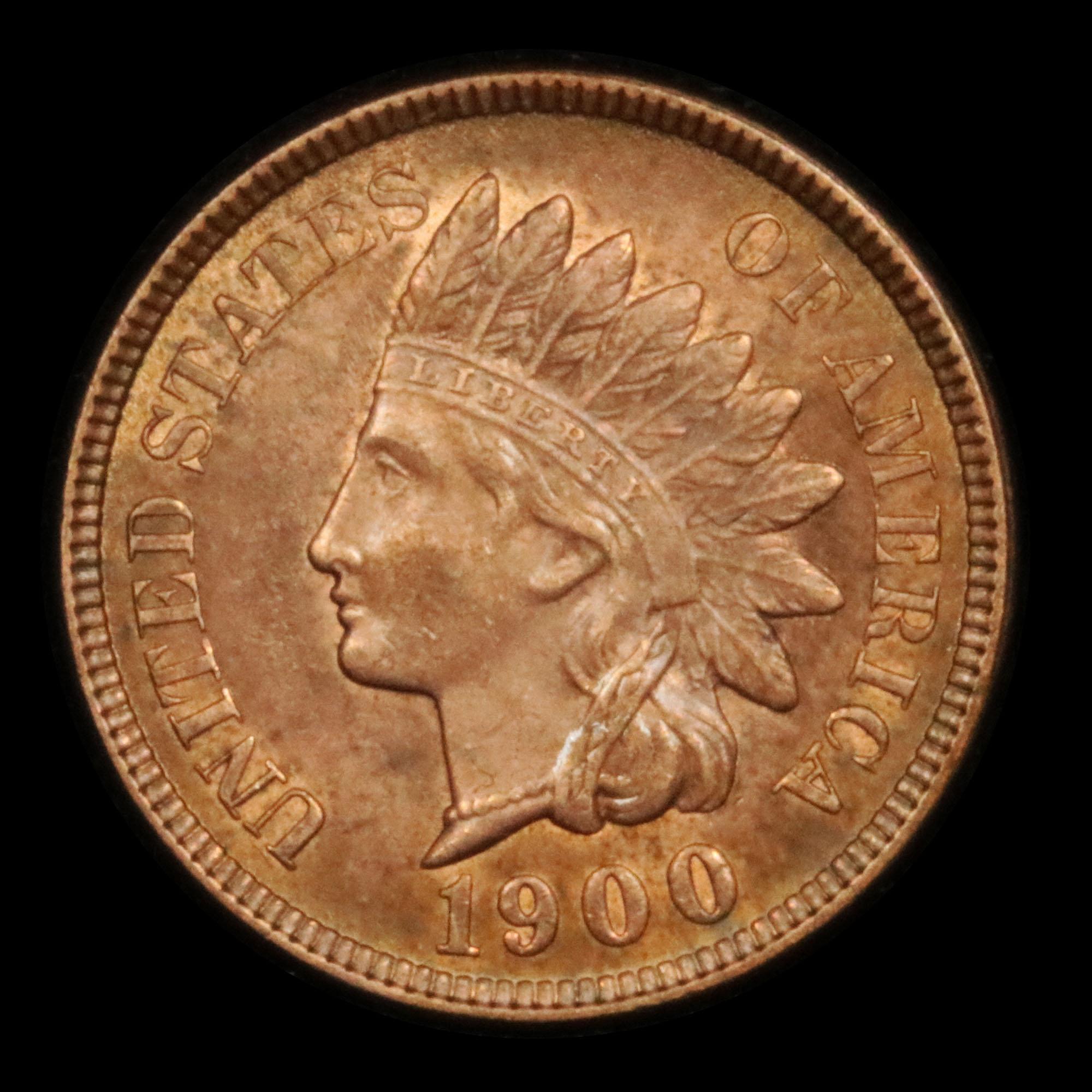 1900 Indian Cent 1c Grades Choice Unc RB