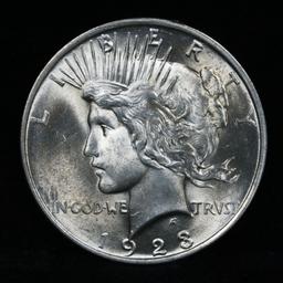 1923-p Peace Dollar $1 Grades Choice+ Unc