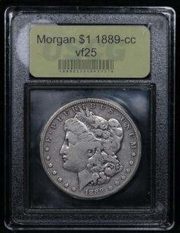 ***Auction Highlight*** 1889-cc Morgan Dollar $1 Graded vf+ By USCG (fc)