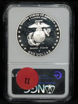 NGC 2005-p Marine Corps Modern Commem Dollar $1 Graded pr69 DCAM By NGC