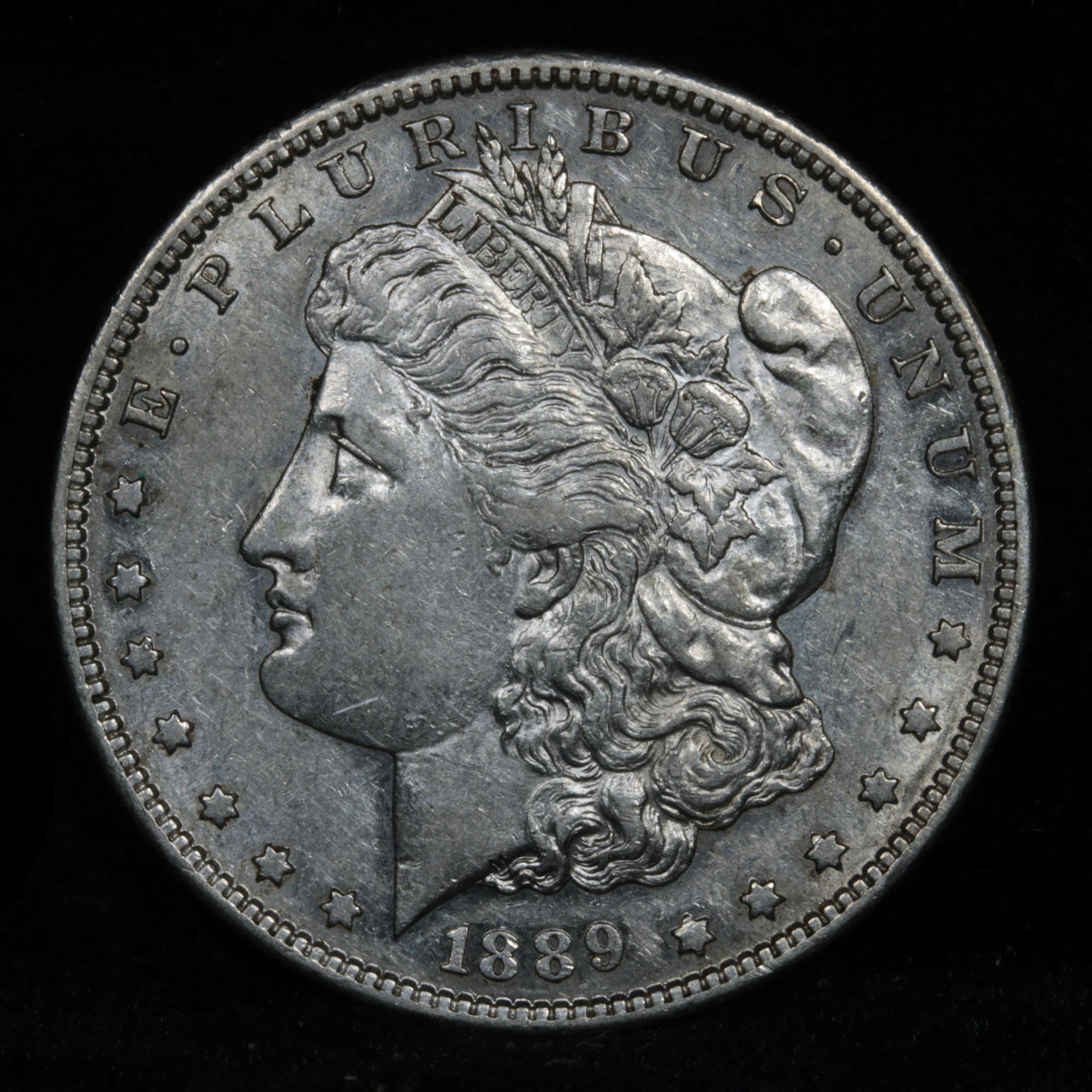 1889-s Morgan Dollar $1 Grades Choice AU/BU Slider