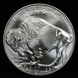2001-d Buffalo Modern Commem Dollar $1 Grades ms69