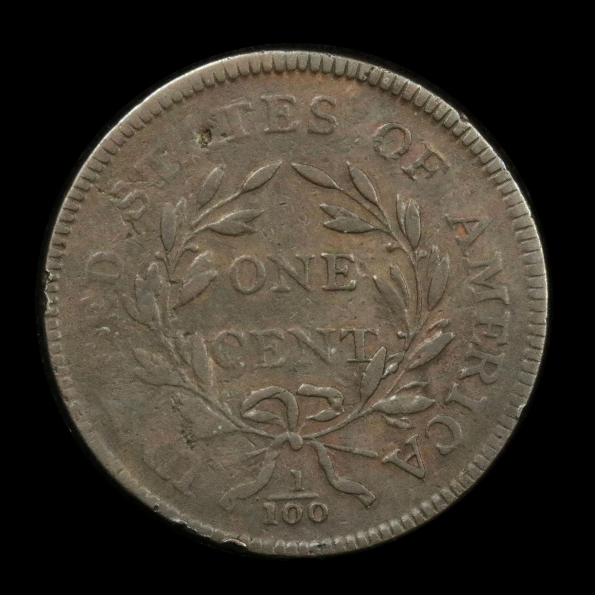 ***Auction Highlight*** 1797 Rev '95 Gripped Edge Draped Bust Large Cent 1c Graded vf+ by USCG (fc)