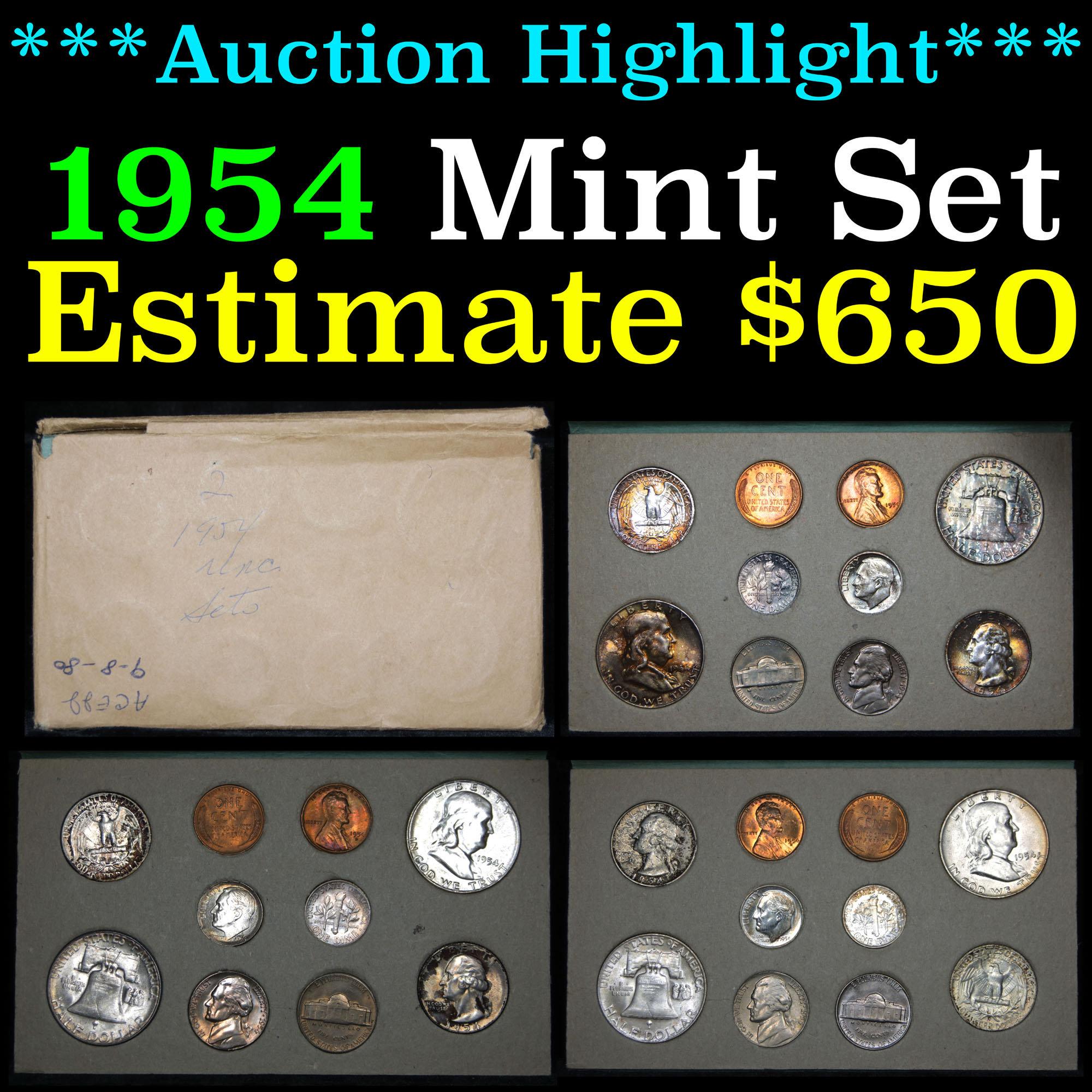 ***Auction Highlight*** Original 1954 United States Mint Set (fc)